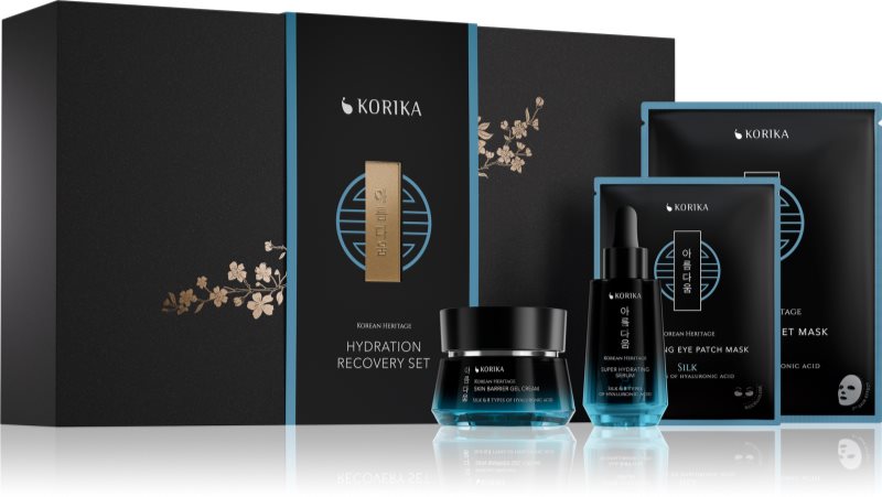 KORIKA Korean Heritage Hydration Recovery Set set cadou pentru hidratare intensa 4 buc