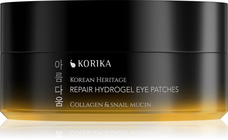 KORIKA Korean Heritage Collagen & Snail Mucin Repair Hydrogel Eye Patches pernuțe din hidrogel 60 buc