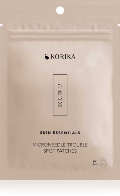KORIKA Skin Essentials Microneedle Trouble spot patches plasturi pentru piele problematică impotriva acneei 9 buc