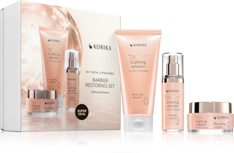 KORIKA HI-TECH LIPOSOME Barrier Restoring Set 3 pcs set calmant pentru întărirea barierei cutanate