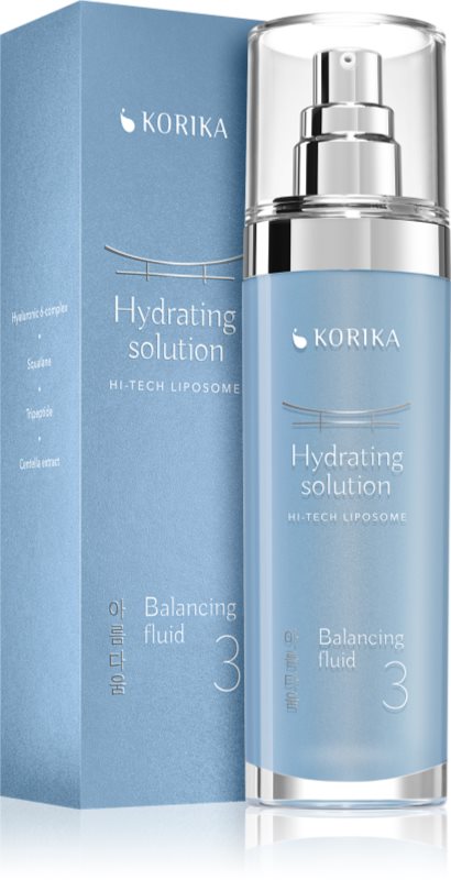 KORIKA HI-TECH LIPOSOME Hydrating solution Balancing fluid emulsie hidratantă lejeră 120 ml