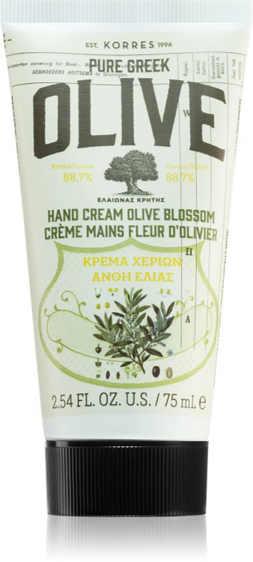 Korres Pure Greek Olive & Olive Blossom crema de maini hranitoare 75 ml