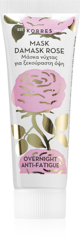 Korres Beauty Shots Damask Rose masca faciala de noapte pentru ten obosit 18 ml