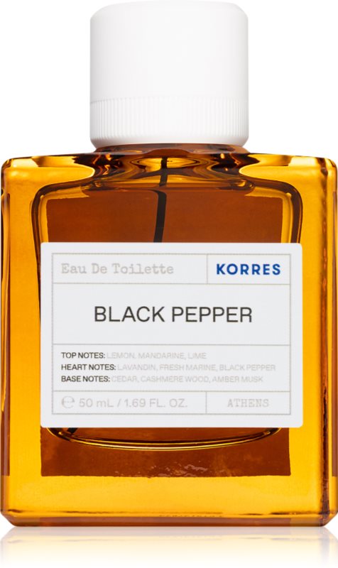Korres Black Pepper Eau de Toilette pentru bărbați