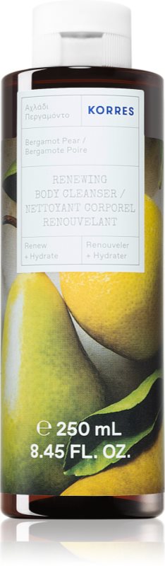 Korres Bergamot Pear gel de duș mătăsos 250 ml