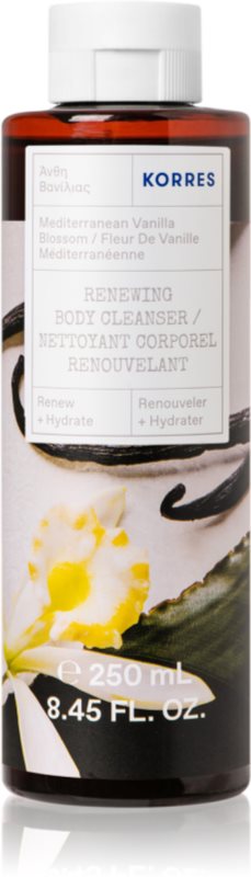 Korres Mediterranean Vanilla Blossom Gel de duș energizant 250 ml