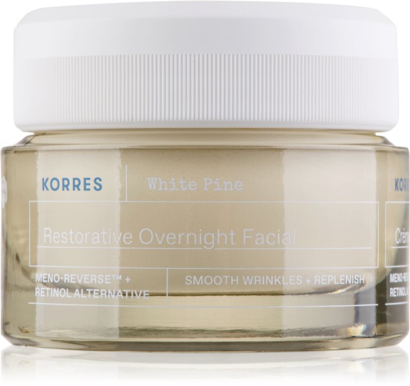 Korres White Pine Meno-Reverse™ crema intensa de noapte pentru reintinerire pentru riduri adanci 40 ml