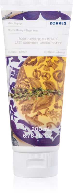 Korres Thyme & Honey loțiune de corp hidratantă cu ulei de migdale 200 ml