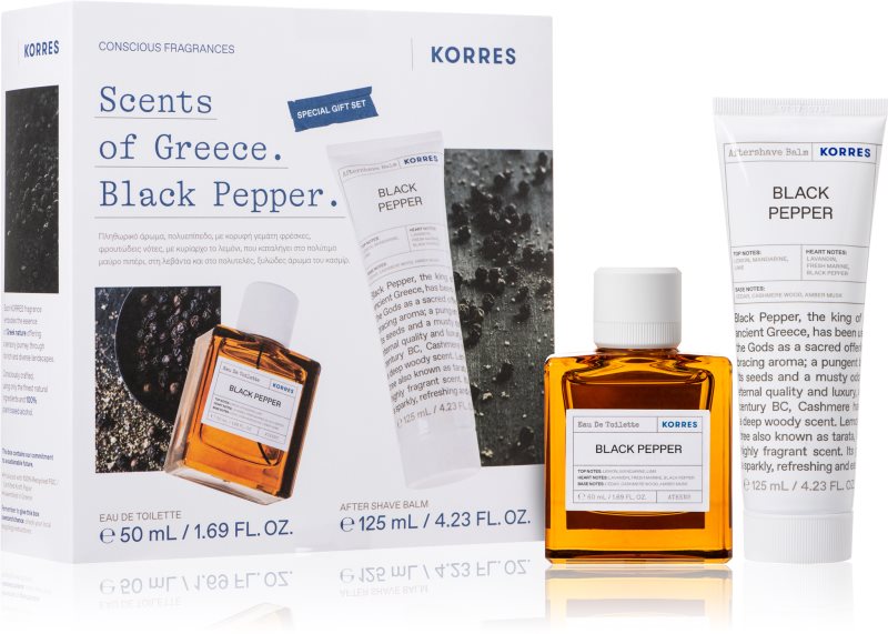 Korres Black Pepper set cadou pentru bărbați