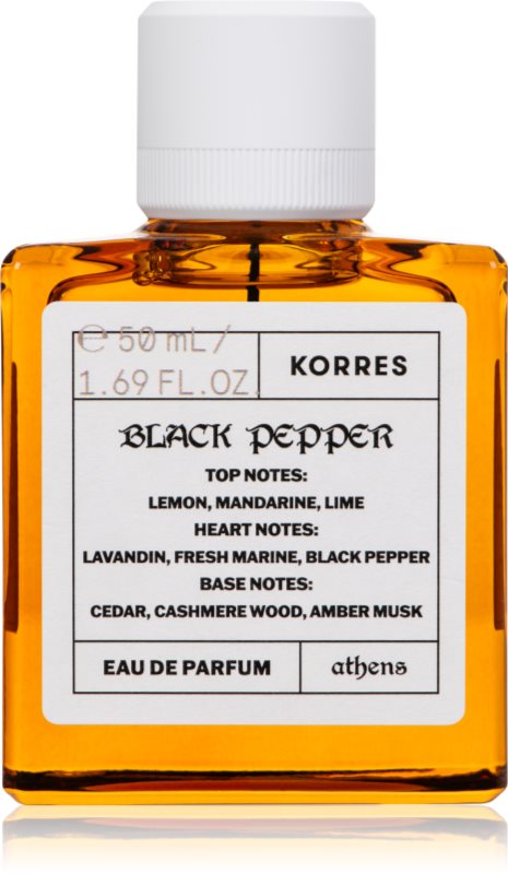 Korres Black Pepper Eau de Parfum pentru bărbați 50 ml