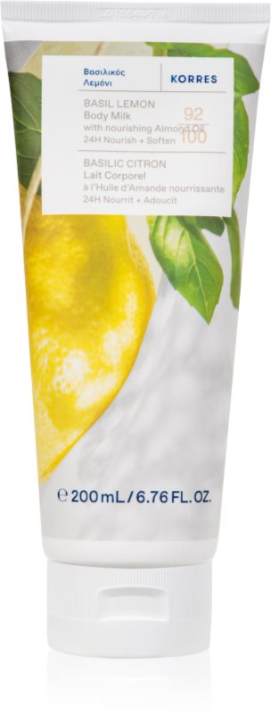 Korres Basil Lemon lotiune de corp racoritoare 200 ml