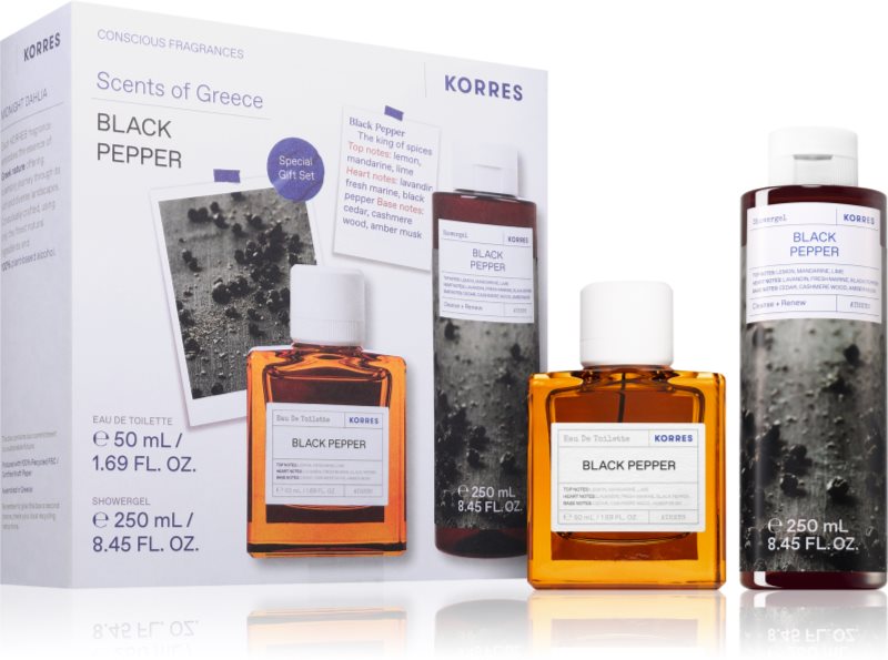 Korres Black Pepper set cadou pentru bărbați