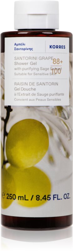 Korres Santorini Grape gel de dus revitalizant