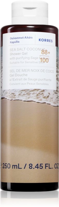 Korres Sea Salt Coconut gel de duș cu cocos 250 ml