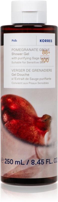 Korres Pomegranate gel de dus revigorant 250 ml