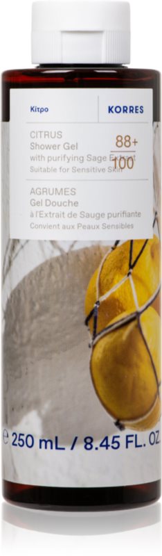 Korres Citrus gel de dus energizant