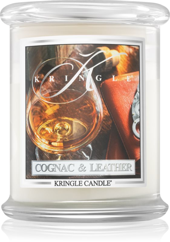 Kringle Candle Brandy & Leather lumânare parfumată 411 g