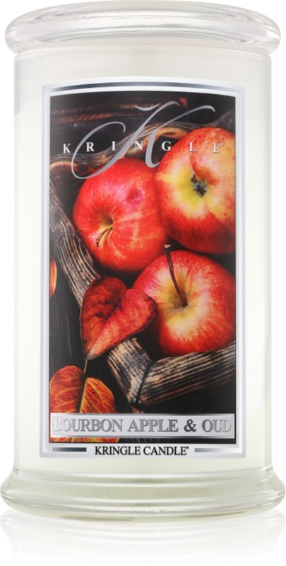 Kringle Candle Bourbon Apple & Oud lumânare parfumată 624 g