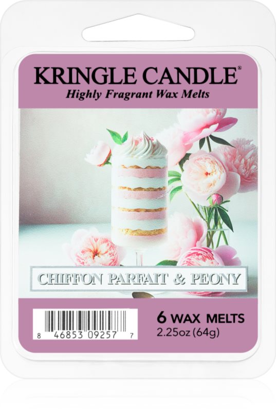 Kringle Candle Chiffon Parfait & Peony ceară pentru aromatizator 64 g