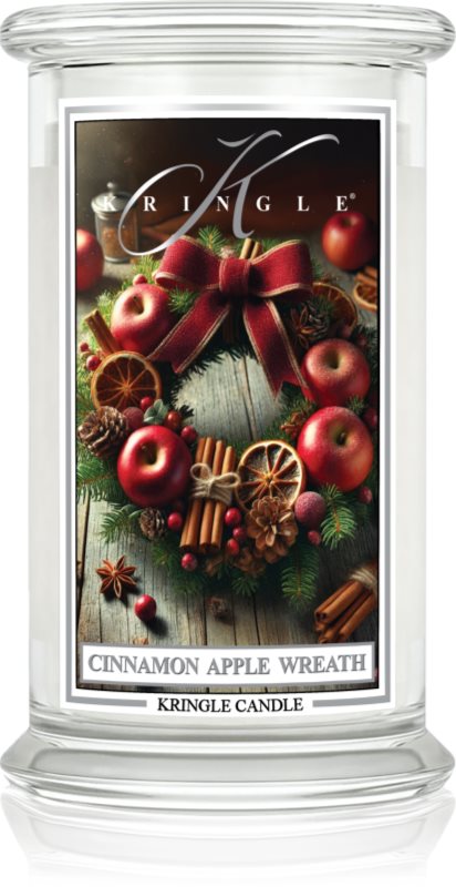 Kringle Candle Cinnamon Apple Wreath lumânare parfumată 623 g