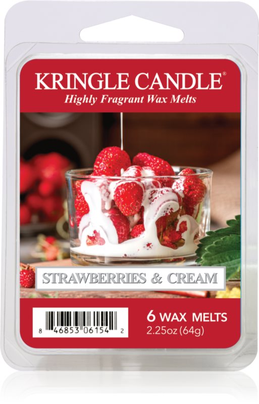 Kringle Candle Strawberries & Cream ceară pentru aromatizator 64 g
