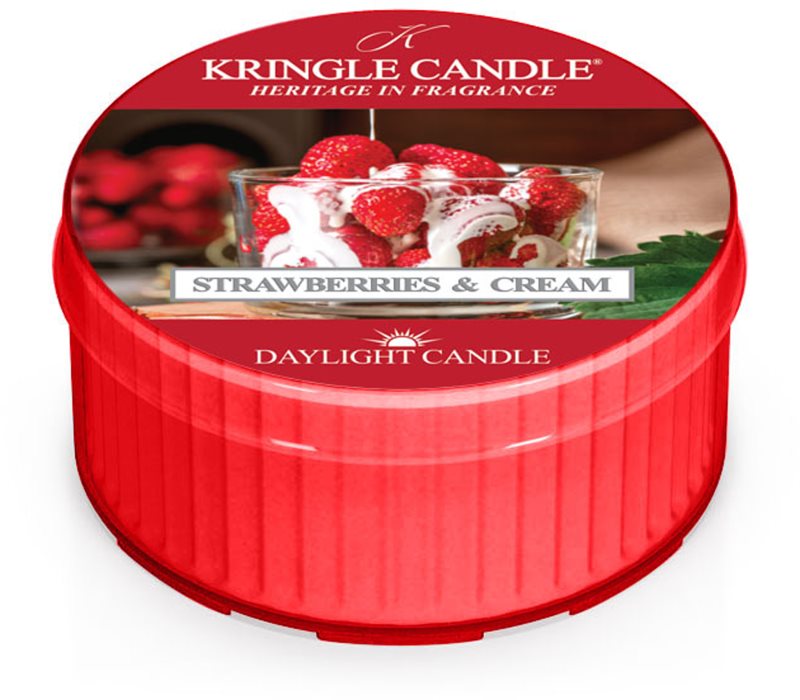 Kringle Candle Strawberries & Cream lumânare 42 g