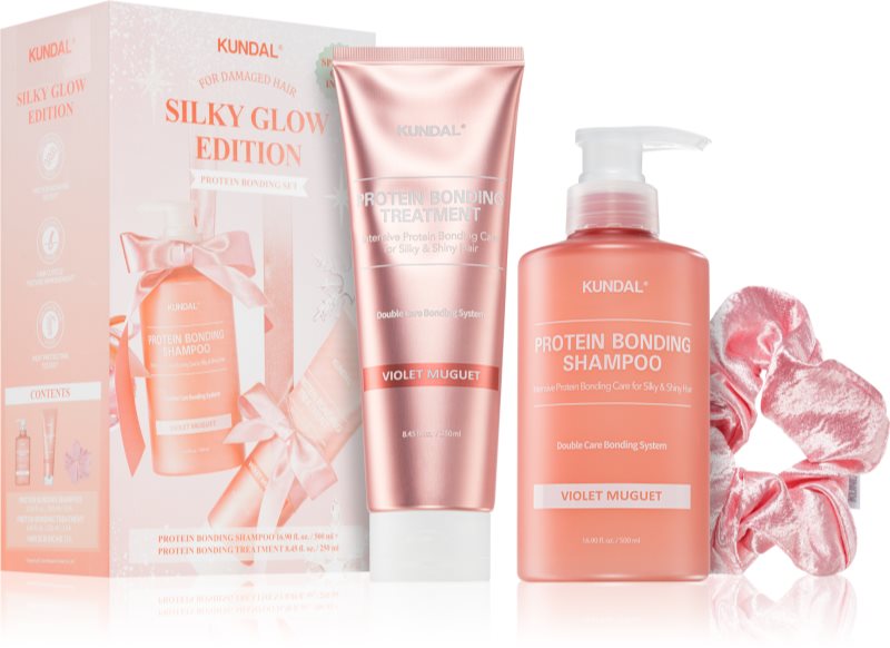 KUNDAL Protein Bonding Care Violet Muguet set cadou pentru păr
