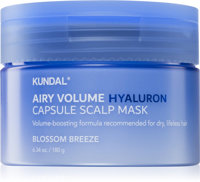 KUNDAL Airy Volume Hyaluron Capsule Scalp Mask ingrijirea scalpului pentru păr cu volum 180 g