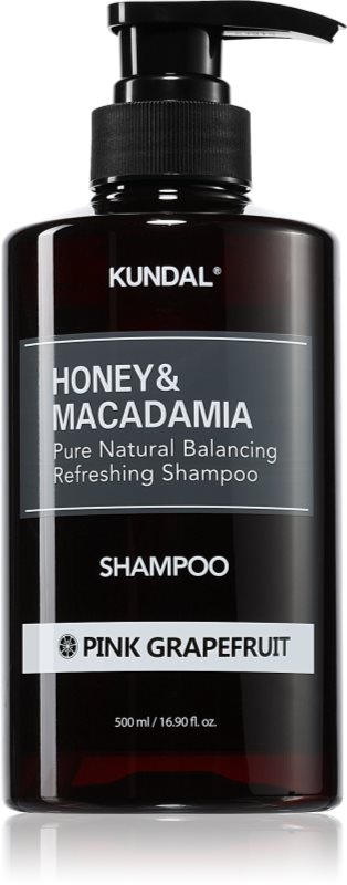 KUNDAL Honey & Macadamia Pink Grapefruit sampon natural pentru păr uscat și deteriorat 500 ml