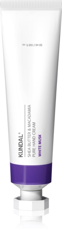 KUNDAL Shea Butter & Macadamia White Musk crema de maini hidratanta cu efect de nutritiv 50 ml