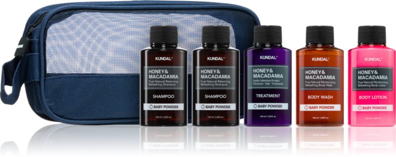 KUNDAL Baby Powder Set Set de călătorii pentru femei
