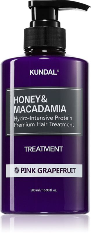 KUNDAL Honey & Macadamia Pink Grapefruit crema intens hidratanta pentru păr uscat și deteriorat 500 ml