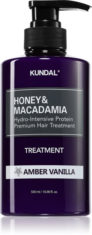 KUNDAL Honey & Macadamia Amber Vanilla crema intens hidratanta pentru par deteriorat 500 ml