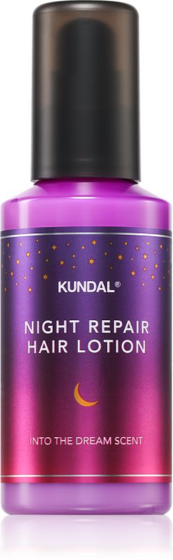 KUNDAL Night Repair Hair Lotion Crema de noapte hidratanta pentru păr cu parfum Into The Dream 100 ml