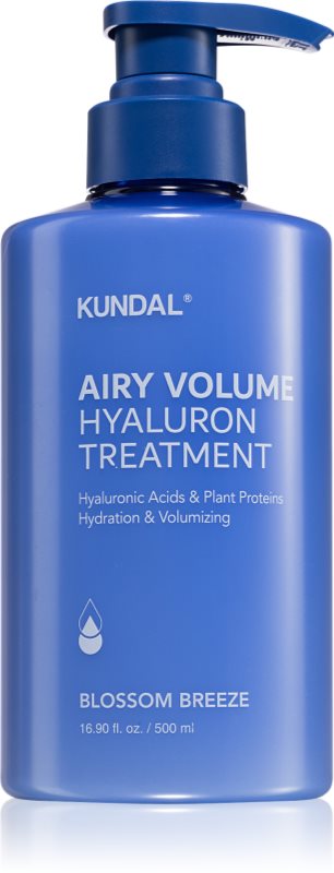 KUNDAL Airy Volume Hyaluron Treatment balsam hidratant pentru volum 500 ml
