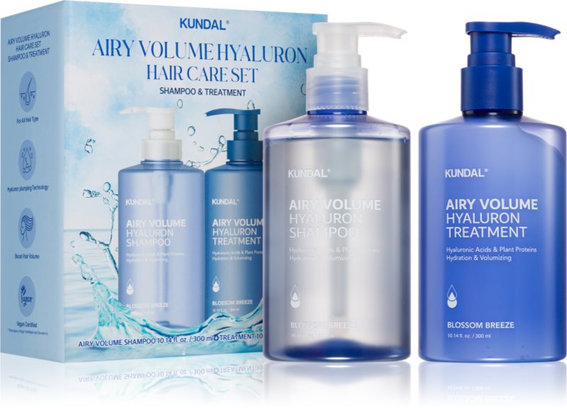 KUNDAL Airy Volume Hyaluron Set set cadou pentru păr