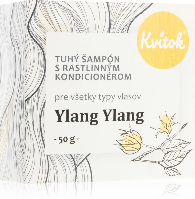 Kvitok Ylang Ylang șampon solid pentru par blond 50 g