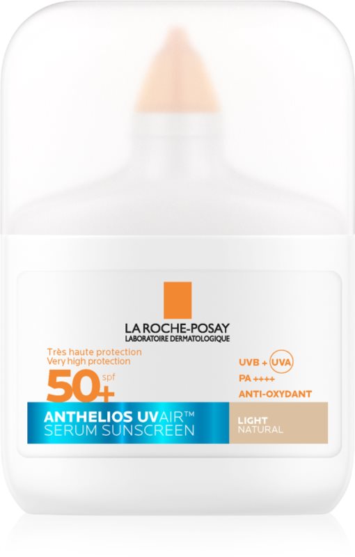 La Roche-Posay Anthelios UV Air Serum Sunscreen ser protector pentru toate tipurile de ten SPF 50+ Light Natural 50 ml