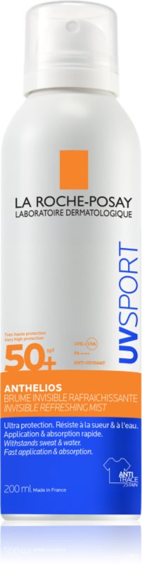 La Roche-Posay Anthelios UV Sport Invisible Refreshing Mist aburi de protecție pentru toate tipurile de piele SPF 50+ 200 ml