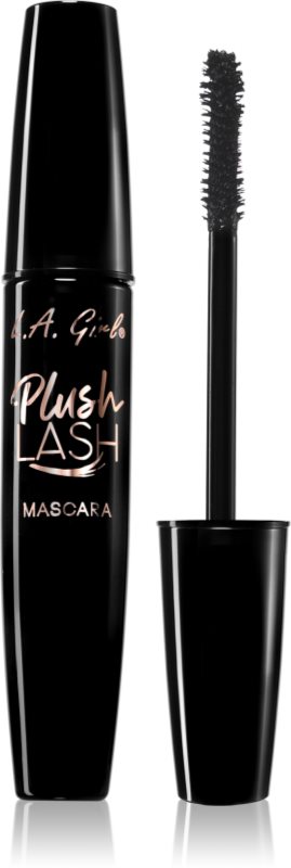 L.A. Girl Cosmetics Plush Lash mascara pentru volum si curbare culoare Velvety Black 10 g