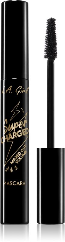 L.A. Girl Cosmetics Super Charged mascara pentru volum si curbare culoare Black 12 ml