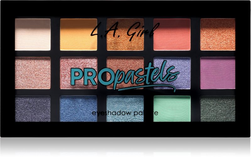 L.A. Girl Cosmetics PRO Pastels paletă cu farduri de ochi 18 g