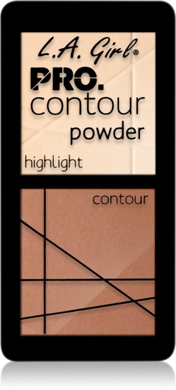 L.A. Girl Cosmetics PRO. Contour Powder Patela pentru conturul fetei culoare Light 5.6 g