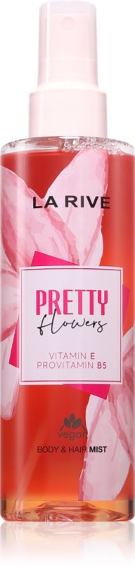 La Rive Pretty Flowers Body & Hair Mist spray parfumat pentru corp și păr pentru femei 200 ml