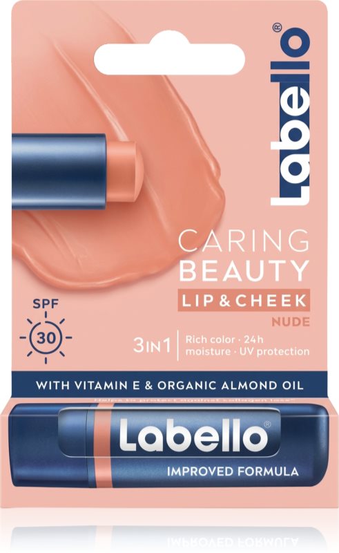 Labello Caring Beauty balsam de buze colorat culoare Nude 4,8 ml