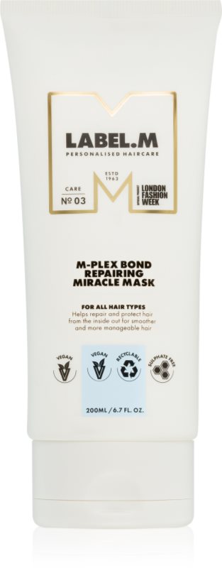 label.m M-Plex Bond Repairing Miracle Mask mască hrănitoare profundă pentru toate tipurile de păr 200 ml