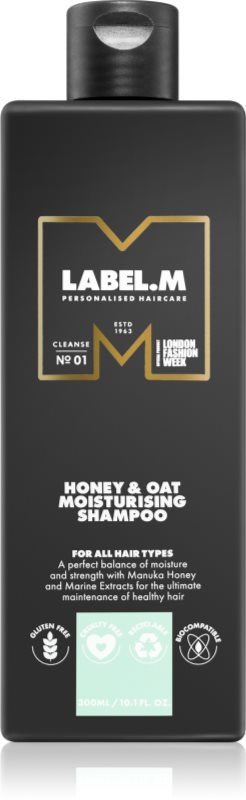 label.m Honey & Oat sampon hidratant pentru utilizarea de zi cu zi