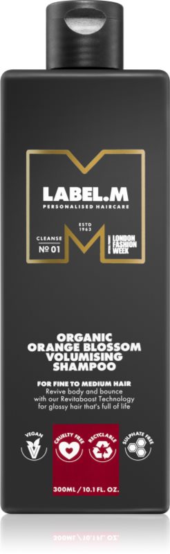 label.m Organic Orange Blossom șampon pentru păr cu volum 300 ml