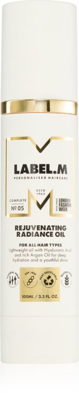 label.m Rejuvenating Radiance Oil ulei ușor pentru păr 100 ml