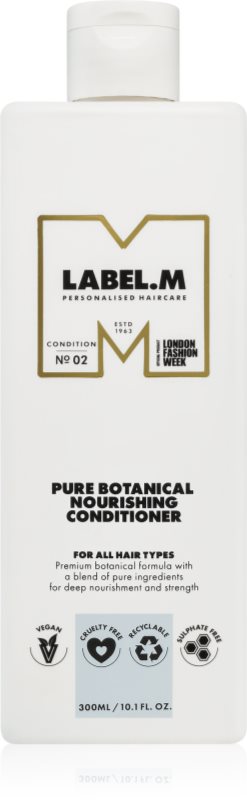 label.m Pure Botanical balsam hidratant pentru toate tipurile de păr 300 ml